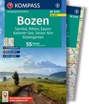 Cover von KOMPASS Wanderführer Bozen, Sarntal, Ritten, Eppan, Kalterer See, Seiser Alm, Rosengarten, 55 Touren mit Extra-Tourenkarte