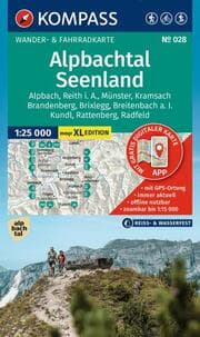 Cover von KOMPASS Wanderkarte 028 Alpbachtal, Seenland 1:25.000