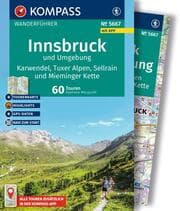 Cover von KOMPASS Wanderführer Innsbruck und Umgebung, Karwendel, Tuxer Alpen, Sellrain und Mieminger Kette, 60 Touren mit Extra-Tourenkarte