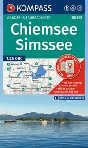 Cover von KOMPASS Wanderkarte 792 Chiemsee, Simssee 1:25.000