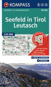Cover von KOMPASS Wanderkarte 026 Seefeld in Tirol, Leutasch 1:25.000