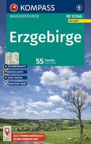 Cover von KOMPASS Wanderführer Erzgebirge, 55 Touren mit Extra-Tourenkarte