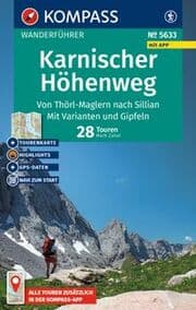 Cover von KOMPASS Wanderführer Karnischer Höhenweg, Von Thörl-Maglern nach Sillian, Mit Varianten und Gipfeln, 28 Touren mit Extra-Tourenkarte
