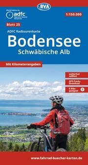 Cover von BVA ADFC Radtourenkarte Bodensee Schwäbische Alb 1:150.000