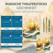 Cover von Russische Theaterstücke Geschenkset - 4 Bücher (mit Audio-Online) + Eleganz der Natur Schreibset Premium
