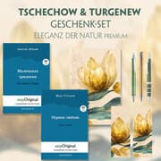 Cover von Tschechow & Turgenew Geschenkset - 2 Bücher (Softcover mit Audio-Online) + Eleganz der Natur Schreibset Premium