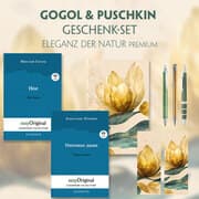 Cover von Gogol & Puschkin Geschenkset - 2 Bücher (mit Audio-Online) + Eleganz der Natur Schreibset Premium