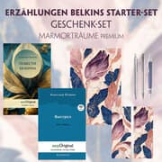 Cover von Erzählungen Belkins Starter-Paket Geschenkset - 2 Bücher (mit Audio-Online) + Marmorträume Schreibset Premium