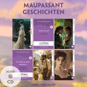 Cover von 6 Maupassant Geschichten (6 Bücher + Audio-CDs)- Frank-Lesemethode - Kommentierte zweisprachige Ausgabe Französisch-Deutsch