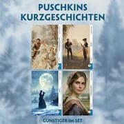 Cover von 4 Puschkins Kurzgeschichten (4 Bücher + Audio-Online) - Frank-Lesemethode - Kommentierte zweisprachige Ausgabe Russisch-Deutsch