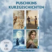 Cover von 4 Puschkins Kurzgeschichten (4 Bücher + Audio-CDs) - Frank-Lesemethode - Kommentierte zweisprachige Ausgabe Russisch-Deutsch