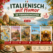 Cover von Italienisch mit Humor: 50 Tiergeschichten A1-A2 (+ Audio-Online)
