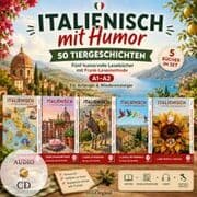 Cover von Italienisch mit Humor: 50 Tiergeschichten A1-A2 (+ 5 Audio-CDs)