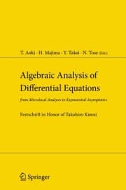 Cover von Algebraic Analysis of Differential Equations