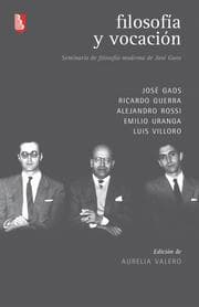 Cover von Filosofía y vocación