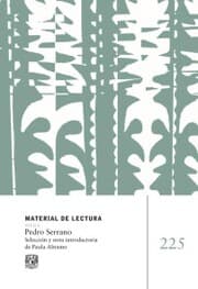 Cover von Pedro Serrano. Material de lectura núm. 225. Poesía. Nueva ápoca