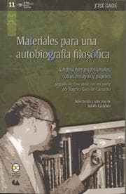 Cover von Materiales para una autobiografía filosófica