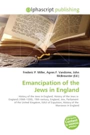 Cover von Emancipation of the Jews in England