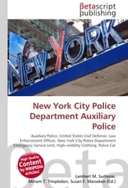 Cover von New York City Police Department Auxiliary Police
