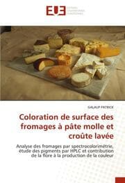 Cover von Coloration de surface des fromages a pate molle et croute lavee
