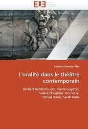 Cover von L''oralité dans le théâtre contemporain