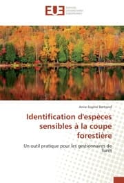 Cover von Identification d'especes sensibles a la coupe forestiere
