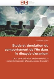 Cover von Etude et simulation du comportement de l'He dans le dioxyde d'uranium