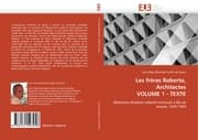 Cover von Les frères Roberto, Architectes VOLUME 1 - TEXTE