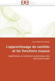 Cover von L'apprentissage de variétés et les fonctions noyaux