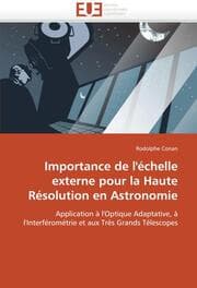 Cover von Importance de l''échelle externe pour la Haute Résolution en Astronomie