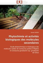 Cover von Phytochimie et activités biologiques des molécules secondaires