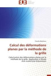 Cover von Calcul des déformations planes par la méthode de la grille