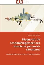 Cover von Diagnostic de l'endommagement des structures par essais vibratoires