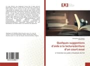 Cover von Quelques suggestions daide à la lecture/écriture dun court essai