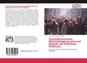 Cover von Consideraciones Metodológicas para el Diseño de Políticas Públicas