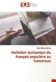 Cover von Variation syntaxique du français populaire au Cameroun