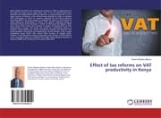 Cover von Effect of tax reforms on VAT productivity in Kenya