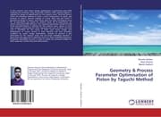 Cover von Geometry & Process Parameter Optimisation of Piston by Taguchi Method