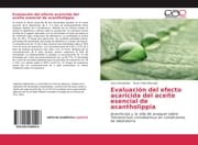 Cover von Evaluación del efecto acaricida del aceite esencial de acantholippia