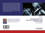 Cover von Characterizations of bivariate, multivariate and matrix variate