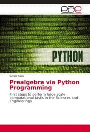 Cover von Prealgebra via Python Programming