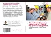 Cover von Procedimiento para la mejora de la calidad del proceso de gestion