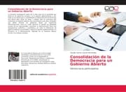 Cover von Consolidación de la Democracia para un Gobierno Abierto