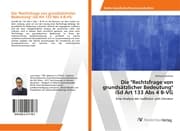Cover von Die 'Rechtsfrage von grundsätzlicher Bedeutung' iSd Art 133 Abs 4 B-VG