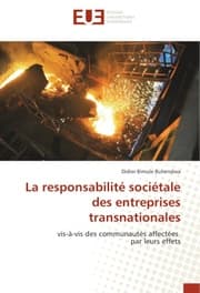 Cover von La responsabilité sociétale des entreprises transnationales