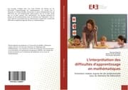 Cover von L'interprétation des difficultés d'apprentissage en mathématiques