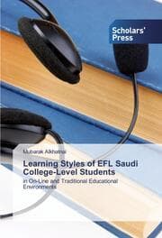 Cover von Learning Styles of EFL Saudi College-Level Students