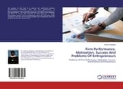 Cover von Firm Performance, Motivation, Success And Problems Of Entrepreneurs