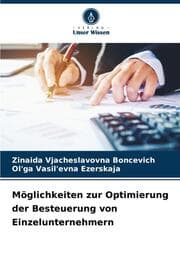 Cover von Möglichkeiten zur Optimierung der Besteuerung von Einzelunternehmern