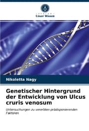 Cover von Genetischer Hintergrund der Entwicklung von Ulcus cruris venosum